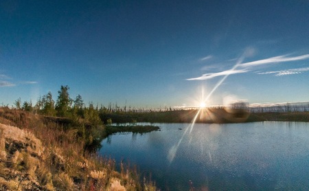 The lakeの写真素材