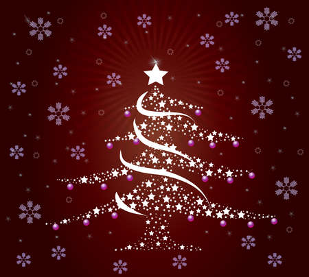 A nice stylish Christmas treeの写真素材