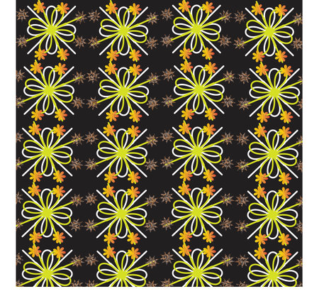 wonderful new pattern design 2022 black and yellow. colorful wallpaperの写真素材
