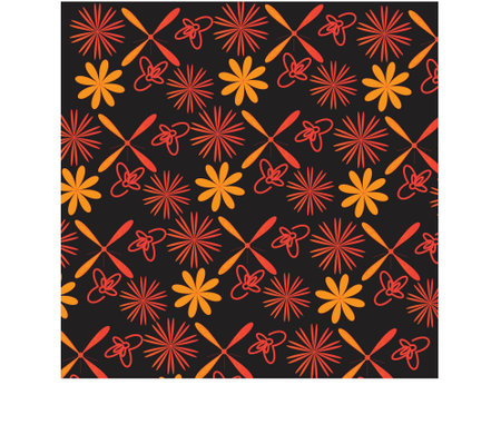 Wonderful pattern and vector design. Seamless colorful wallpaper and backgroundのイラスト素材