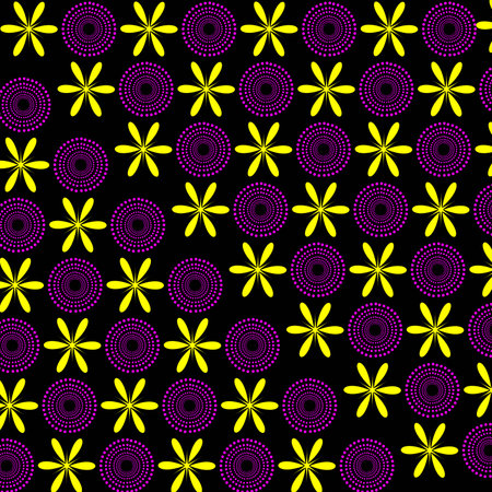 Beautiful seamless vector design in new wallpaper and background. colorful design and patternのイラスト素材