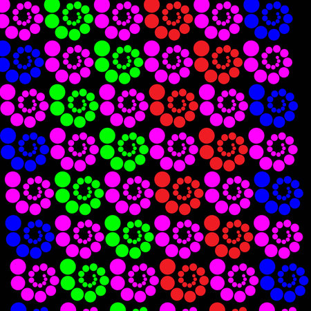 Beautiful seamless vector design in new wallpaper and background. colorful design and patternのイラスト素材