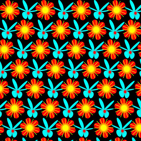 Beautiful pattern and vector design. seamless colorful wallpaperのイラスト素材
