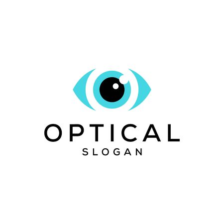 optical eye vector icon logo designのイラスト素材
