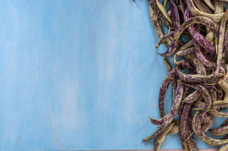 Green pattern with pea pods, foodの写真素材