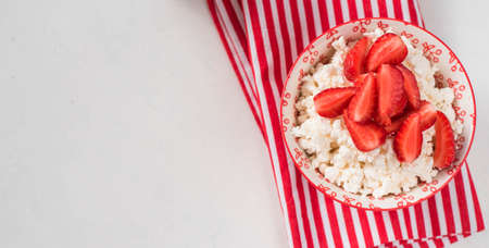 cottage with strawberryの写真素材