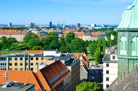 Aerial view of Copenhagen, Denmark