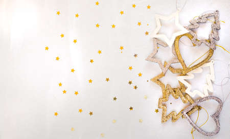 silver christmas backgroundの写真素材
