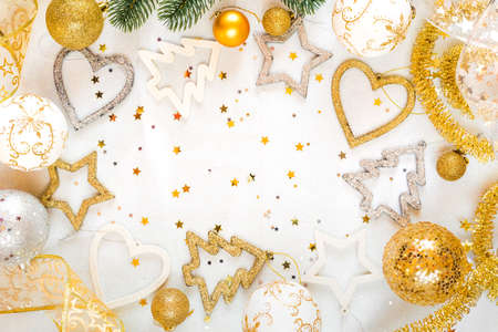 silver christmas backgroundの写真素材