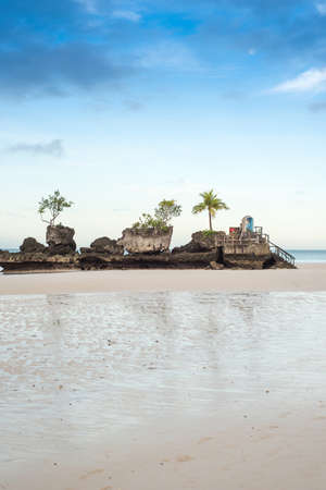Sand beach at Boracay, Philippinesの写真素材
