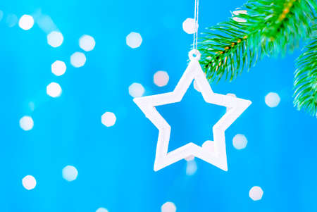 Christmas decoration on the tree, christmas backgroundの写真素材