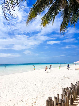 January 6, 2018, Boracay, Philippines, white beach, station 1, a typical day on the beach, resting...