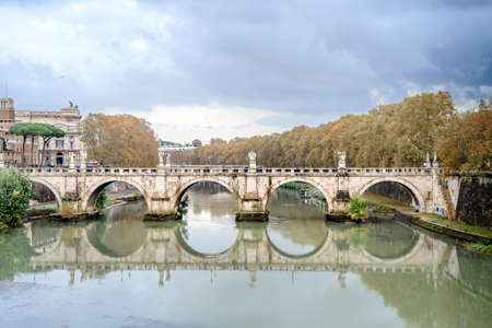 Italy, Rome - November 24, 2018: Castle of the Holy Angel, or Castel SantAngeloのeditorial素材