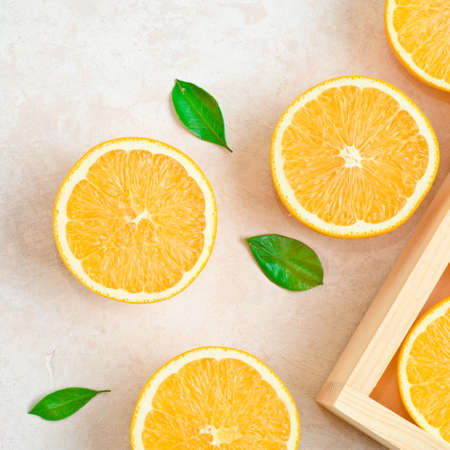 Oranges for making juice on white
