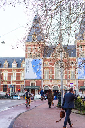 AMSTERDAM, NETHERLANDS - March 14, 2019: Rembrandt Exhibition in Rijksmuseumのeditorial素材