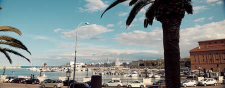 Landscape in spring of the town of Bari in Italy