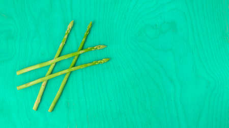Hashtag made of asparagus, social media ideaの写真素材