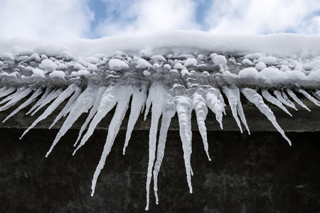 Falling iceの写真素材