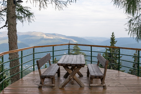 Beautiful viewpoint in the Bucegi mountains from Romania