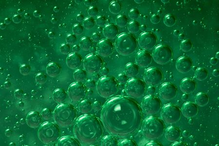 World of bubbles - Greenの写真素材