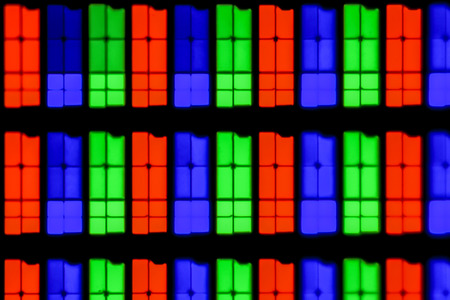 Extreme magnification - RGB, IPS screen at 20xの写真素材