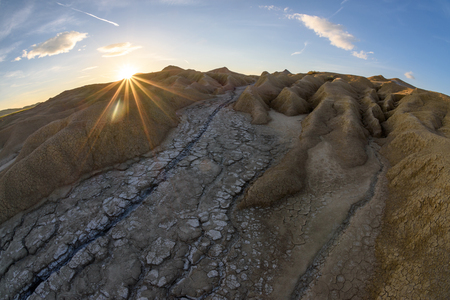 Muddy Volcanoes, Buzau,Romaniaの写真素材