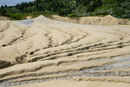 Muddy Volcanoes, Buzau,Romaniaの写真素材