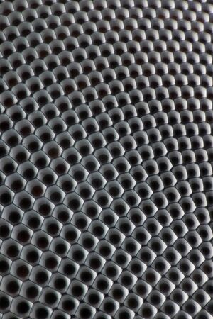 Extreme magnification - Fly compound eye at microscope, 50x magnification