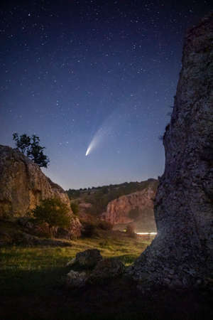 Comet C/2020 F3 NEOWISE over Dobrogea region from Romania