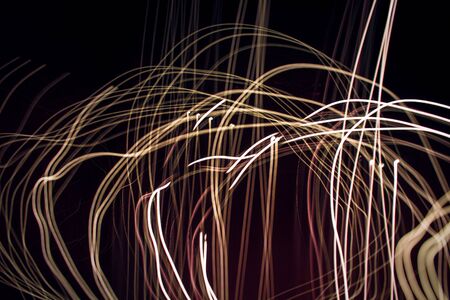 black background with light lines abstract light painting