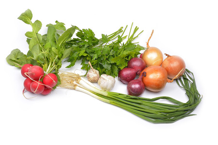 vegetables on a white backgroundの写真素材