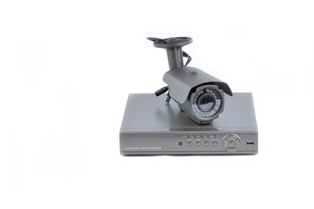 Digital Video Recorder and video surveillance camerasの写真素材