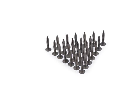 screw on white backgroundの写真素材