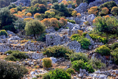 The ancients of Lycia  The town Kekova   The ancient civilization of Lycia の写真素材