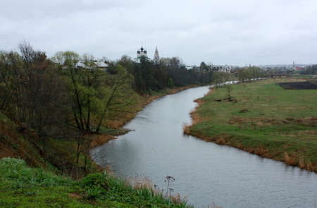 The river Kamenka in Susdal in Russia. The river Kamenka, the province Susdal, region of...