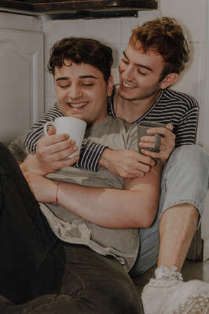 valentines day young gay couple