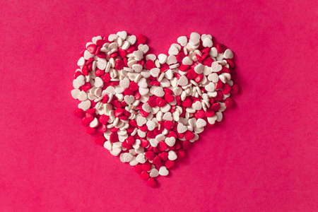 little candy hearts valentines dayの写真素材
