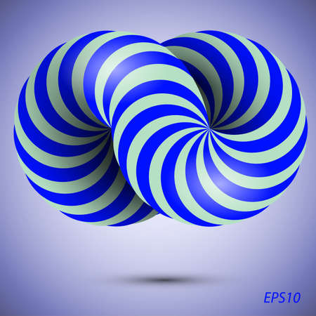 Blue 3d infinity symbolのイラスト素材