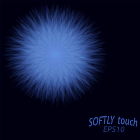 Abstract softly blue flowerのイラスト素材