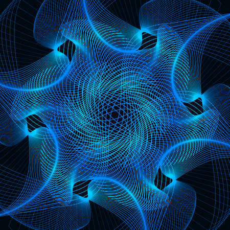 Abstract spirograph elementのイラスト素材