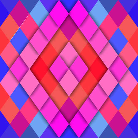 vector geometric abstract background of rhombus shapesのイラスト素材