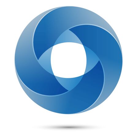 Circle geometrical sign. Abstract design. templateのイラスト素材
