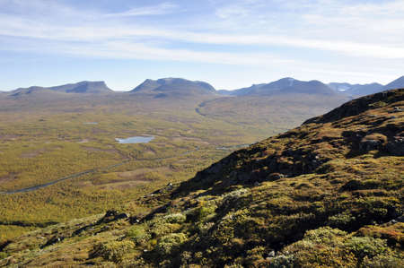 Mountain in autumnの写真素材