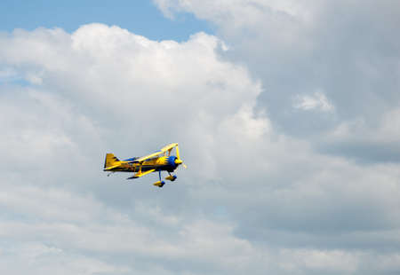 Vasteras, Sweden - 26 May: Scandinavian airshow with Pitts Viking at Vasteras, Sweden May 26, 2012のeditorial素材