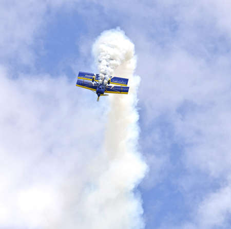 Vasteras, Sweden - 26 May: Scandinavian airshow with Pitts Viking at Vasteras, Sweden May 26, 2012のeditorial素材