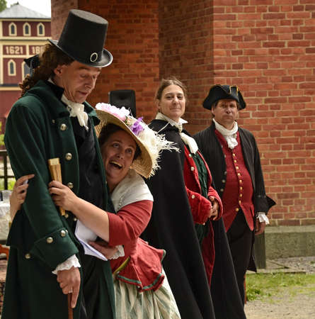 Sala, Sweden - June 30: unidentified people in the days of the silver mine of all social classes on June 30, 2013 in Sala Swedenのeditorial素材