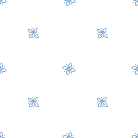 Snowflakes winter sky seamless pattern simple doodle hand drawn minimalist repeat vector illustration, Merry Christmas holiday elements ornament for seasons greetings, invitations, textile, gift paperのイラスト素材