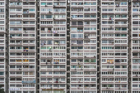 Man Wah Building, Residential Buildings in Hong Kongのeditorial素材