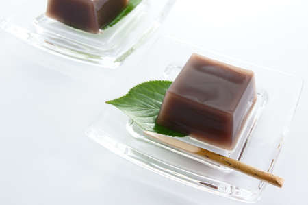 Japanese sweet jellied bean paste                    の写真素材