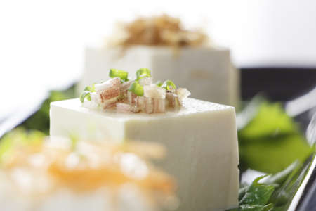 Hiyayakko - Japanese cold tofu cuisine for summerの写真素材